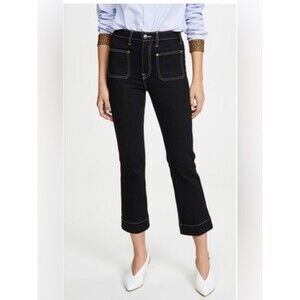 KHAITE | Jeans | Khaite Preen Denim Wide Leg Jeans Black High Rise